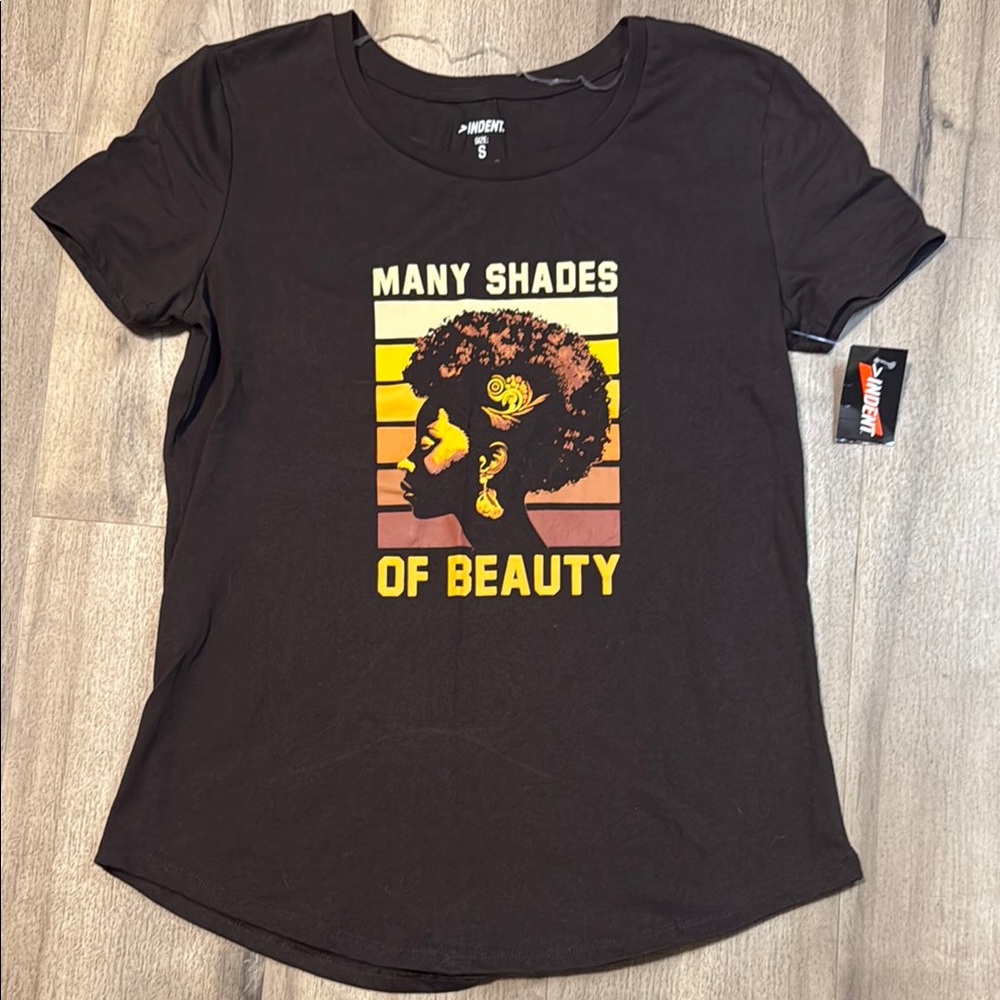 Dark Brown Graphic Short Sleeve T-Shirt